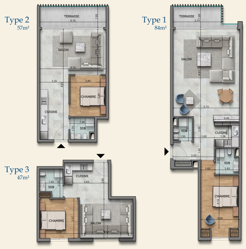 The View I — plan d'étage courant